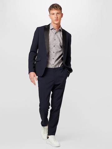 Lindbergh Slimfit Oblek – modrá