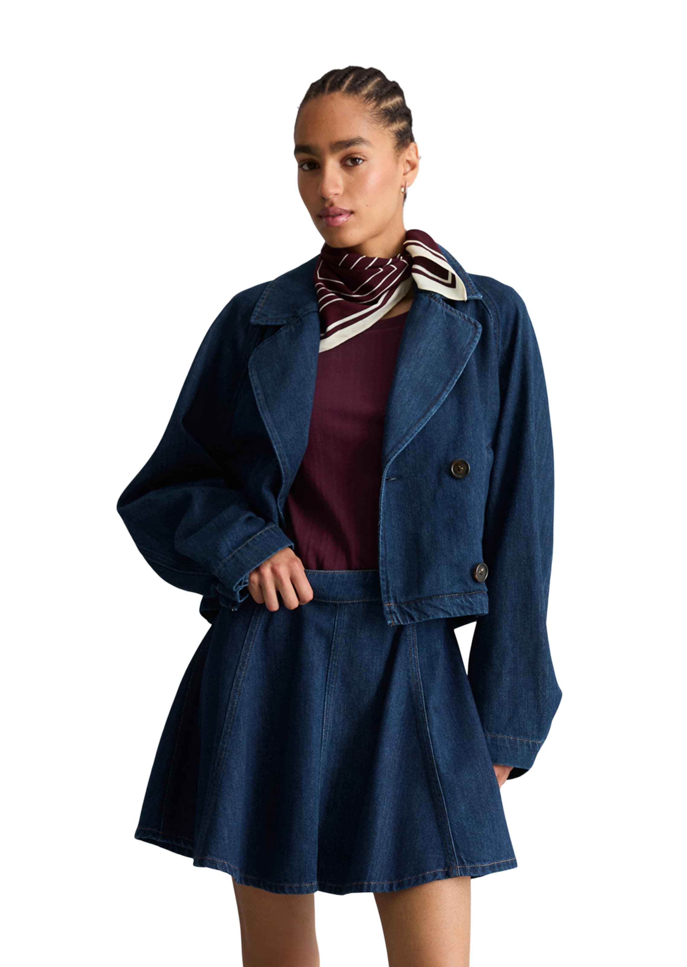 Marc O'Polo DENIM Tussenjas in Blauw: voorkant