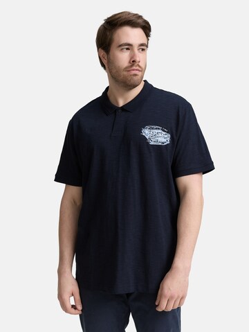 TOM TAILOR Men + Poloshirt in Blau: Vorderseite