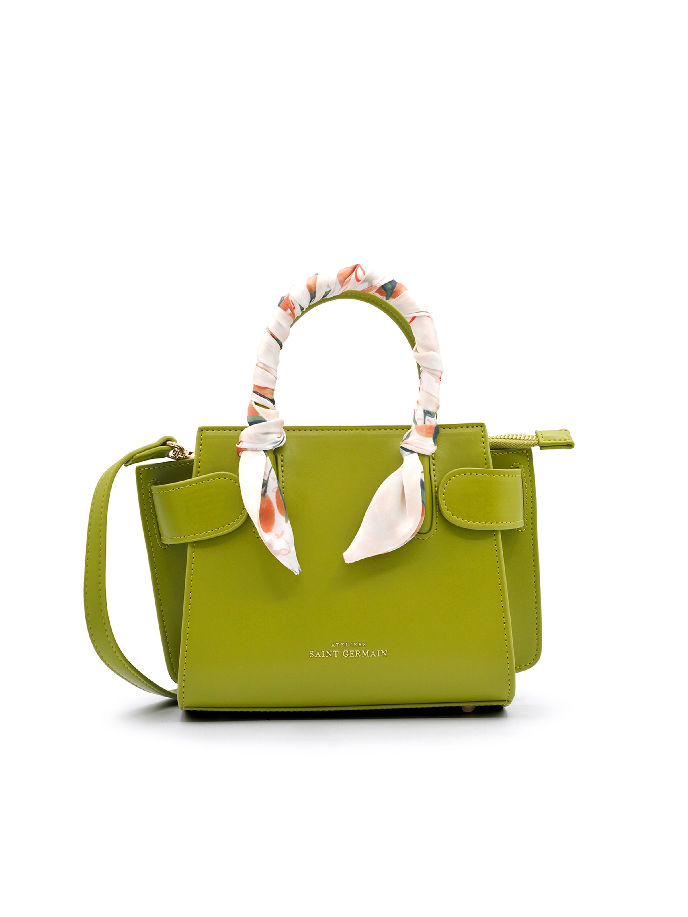 Sacs à main 'Passy' Ateliers Saint Germain en jaune : devant