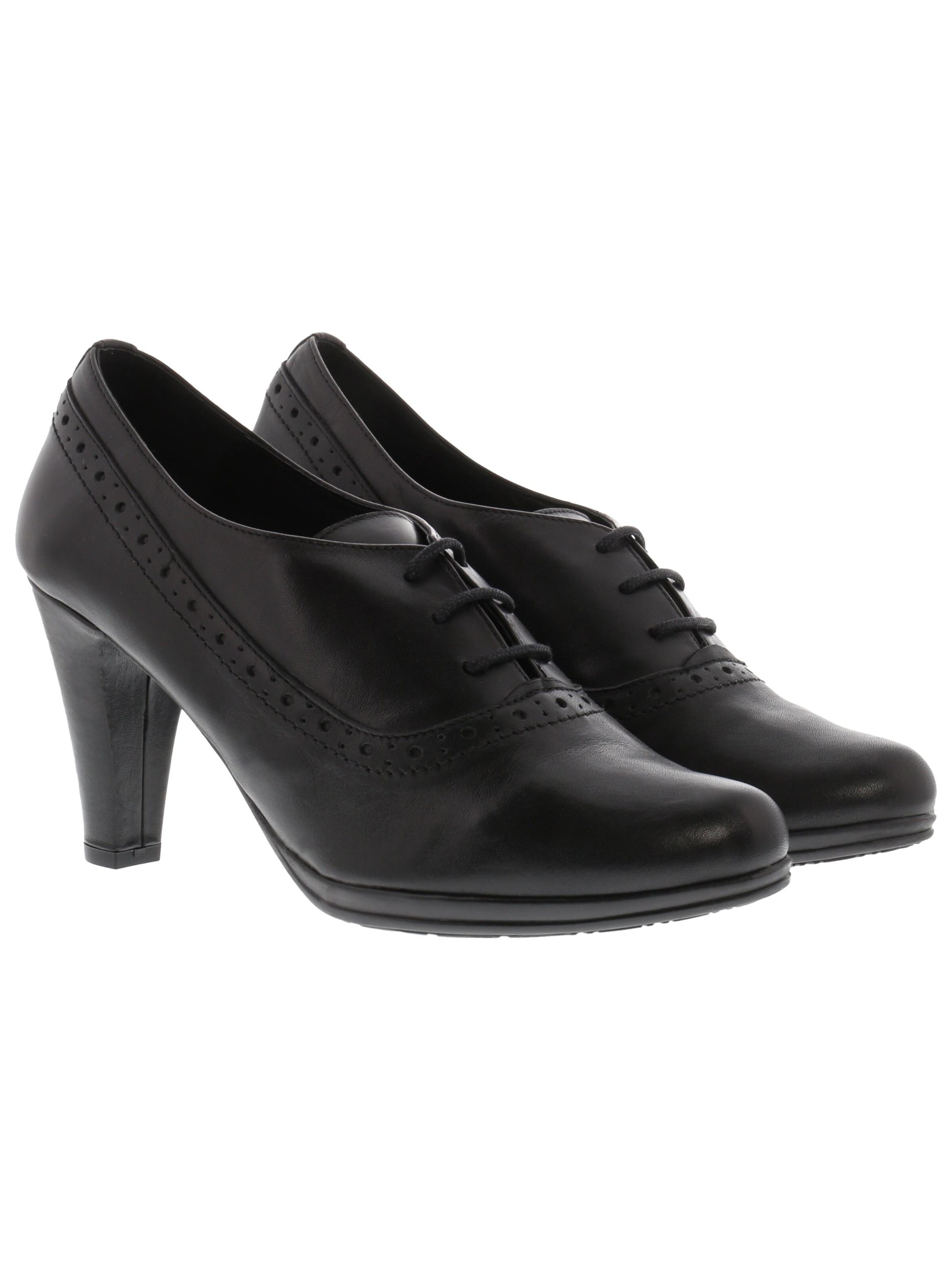 XAVER LUIS Schuhmanufaktur Hochfrontpumps 'Sophia' in Schwarz