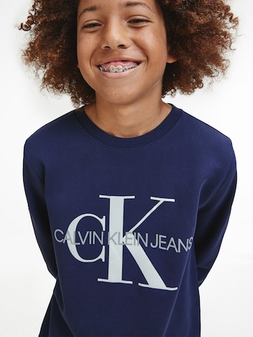 Calvin Klein Jeans Mikina - Modrá