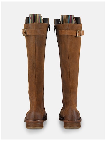 Felmini Wide Fit Lace-Up Boots 'Cooper W110' in Brown