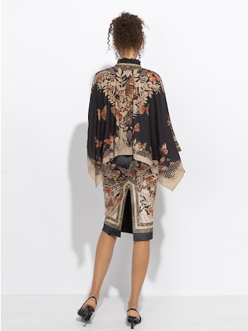 JIORO Tunic 'MIDNIGHT BUTTERFLIES' in Black
