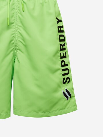 Superdry Шорти за плуване в зелено