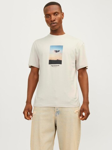 JACK & JONES Shirt 'JORVesterbro' in Grey: front