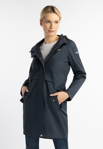 Manteau fonctionnel Schmuddelwedda en bleu : devant