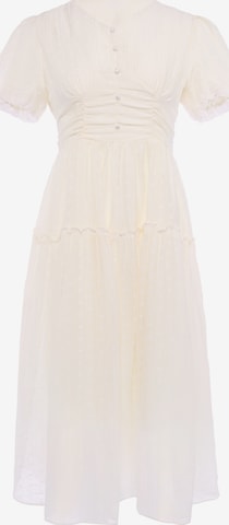 Robe Usha en beige : devant