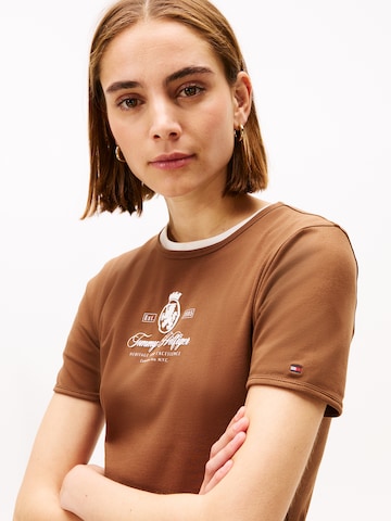 TOMMY HILFIGER Póló - barna