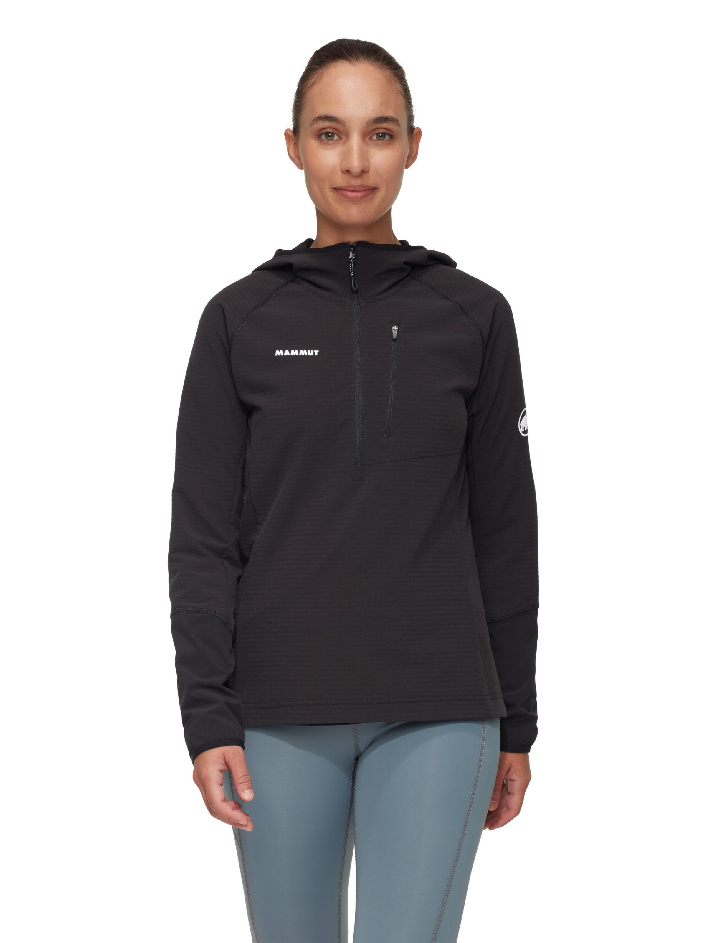 MAMMUT Sportsweatshirt in Schwarz: Vorderseite