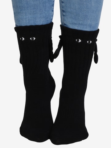 SokisahtelČarape 'MAGNET socks with magnetic hands' - crna boja: prednji dio