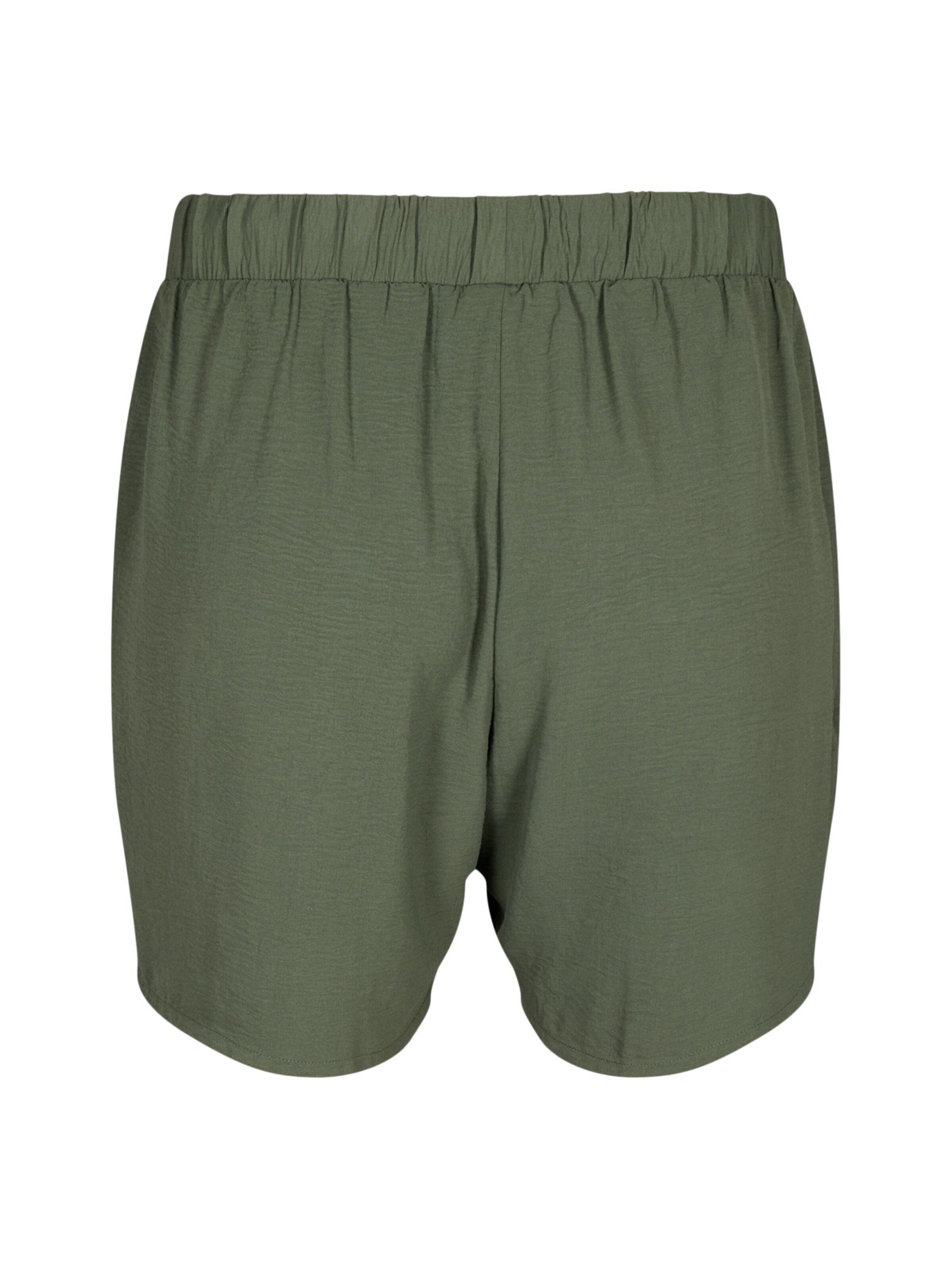 Zizzi Loose fit Trousers 'Mfikka' in Green