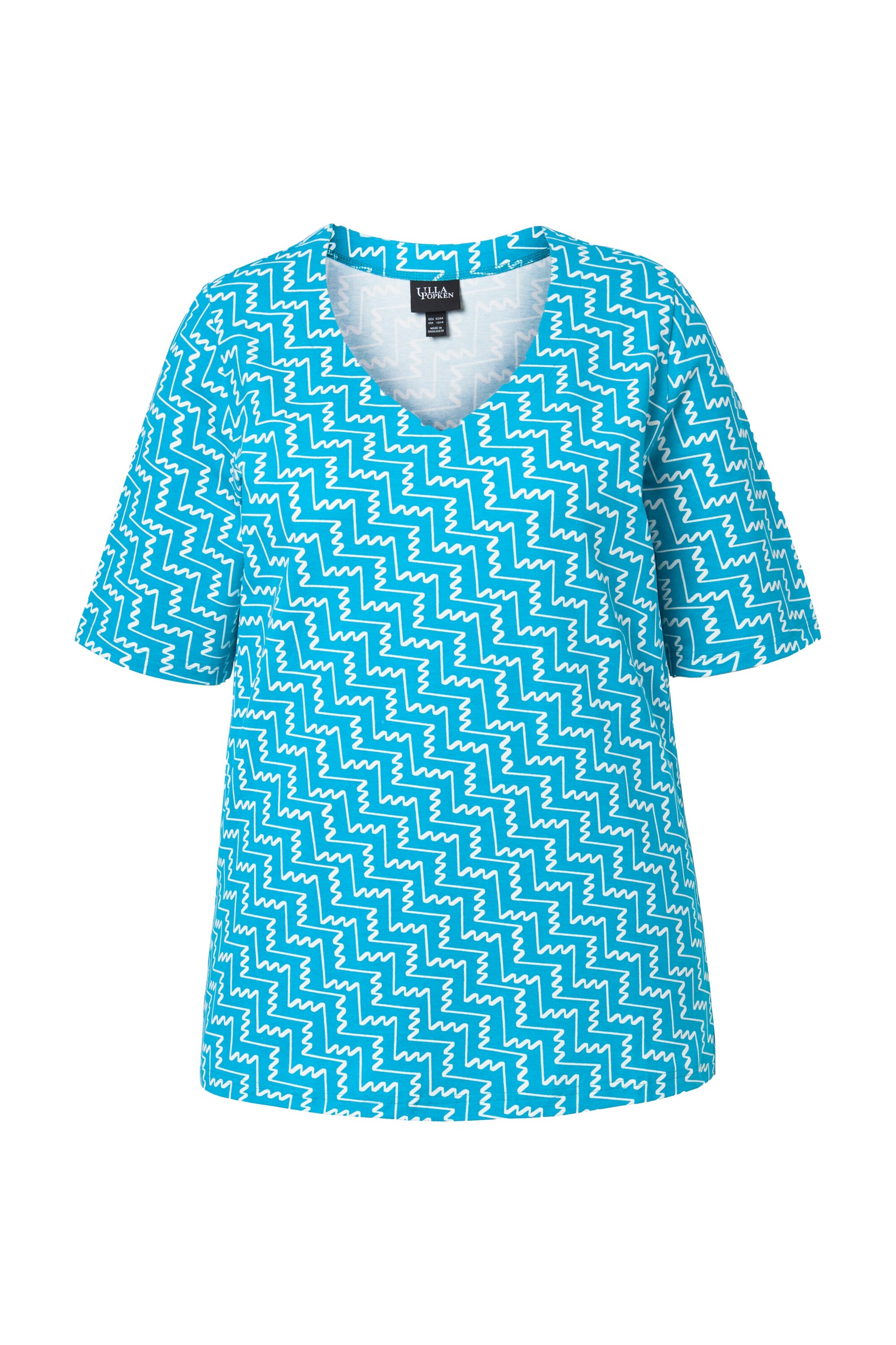 Ulla Popken Shirt in Blauw: voorkant