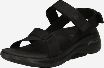 SKECHERS Wandelsandalen 'GO WALK - ATTRACT' in Zwart: voorkant