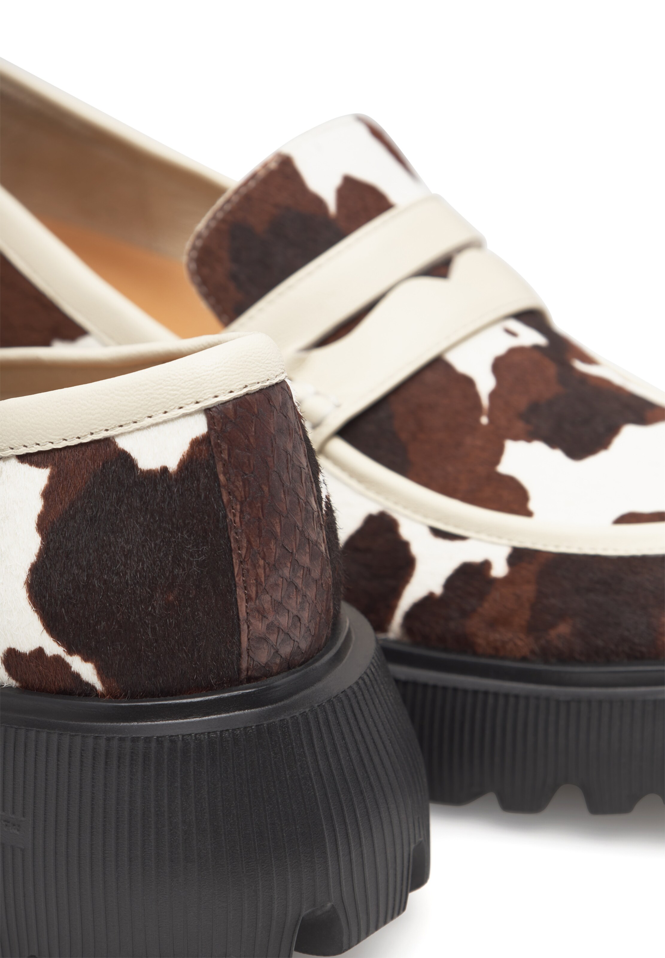 WODEN Slipper 'Posey Animal' i hvid