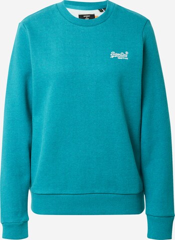 Superdry Sweatshirt in Groen: voorkant