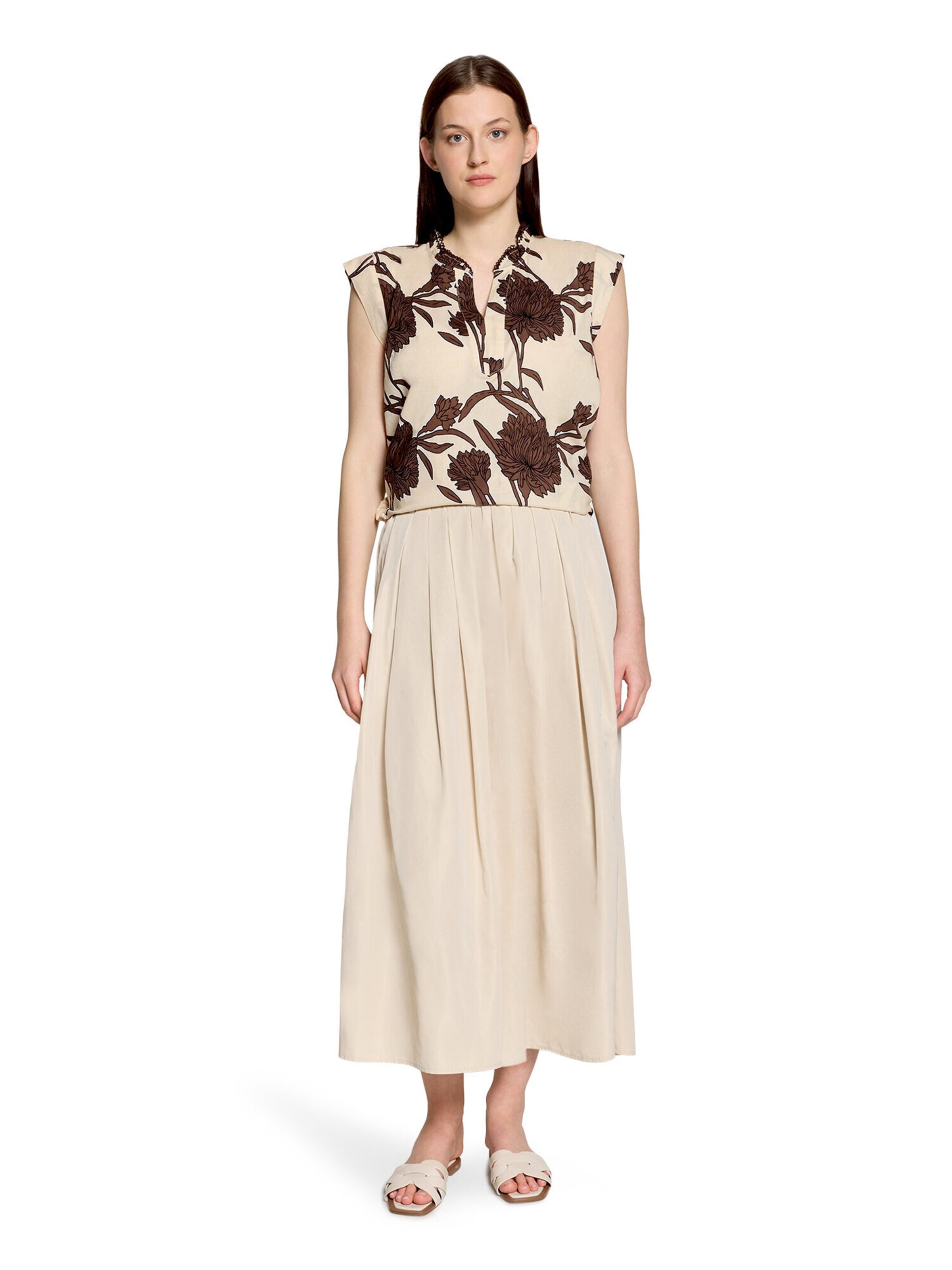 Cartoon Bluse in Beige