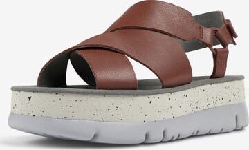 CAMPER Sandals 'Oruga Up ' in Brown: front