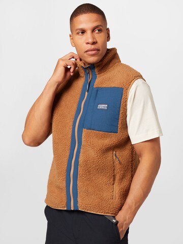 QUIKSILVER Sportbodywarmer in Bruin: voorkant