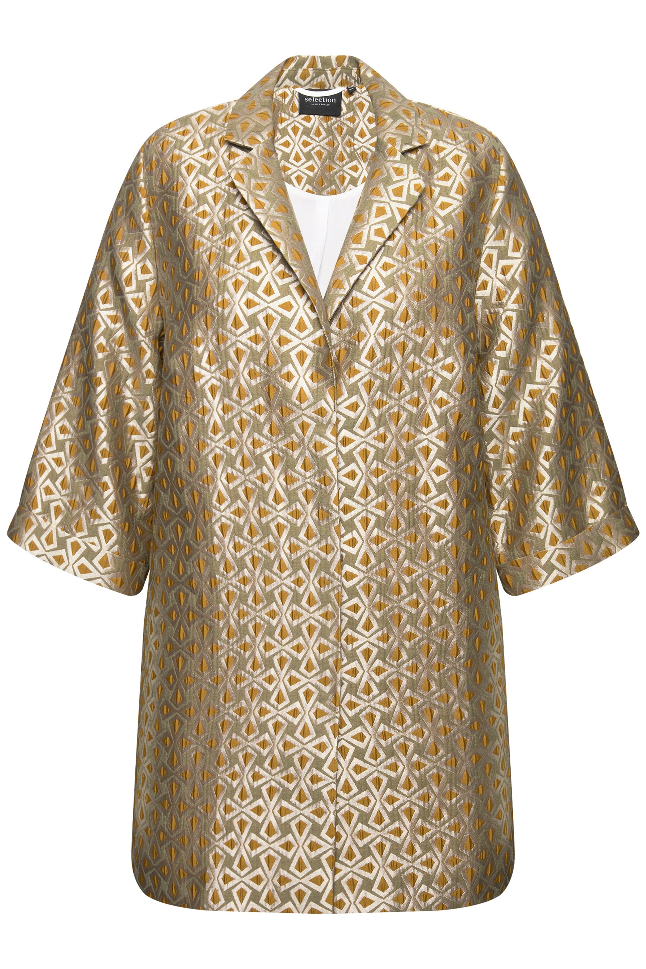 Ulla Popken Tussenjas in Goud: voorkant