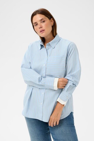 KAFFE CURVE Blouse 'KClenia' in Blue: front