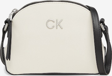 Calvin Klein Schoudertas in Beige: voorkant