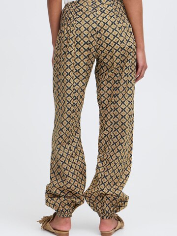 PULZ Jeans Tapered Trousers ' PZJill ' in Yellow
