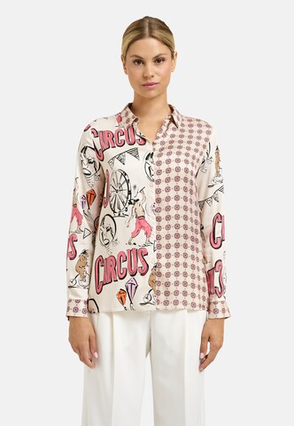 Milano Italy Blouse in White: front