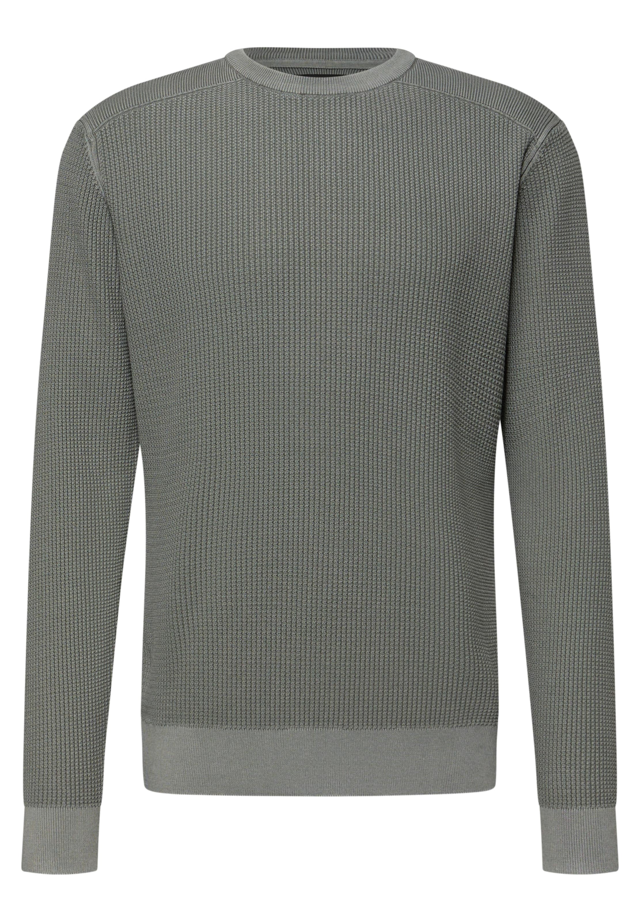 Street One MEN Pullover in Grün: Vorderseite