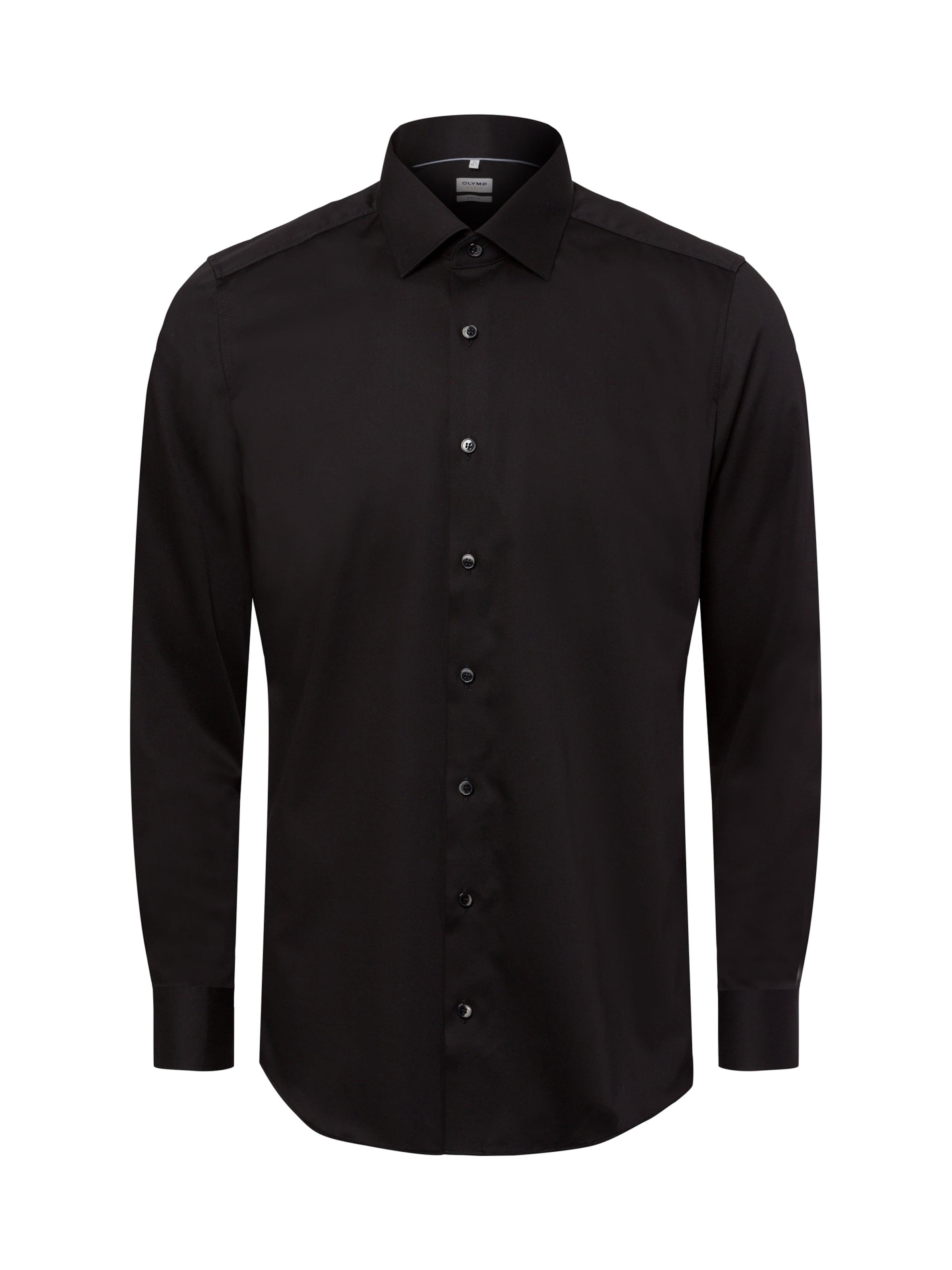 OLYMP Button Up Shirt in Black: front