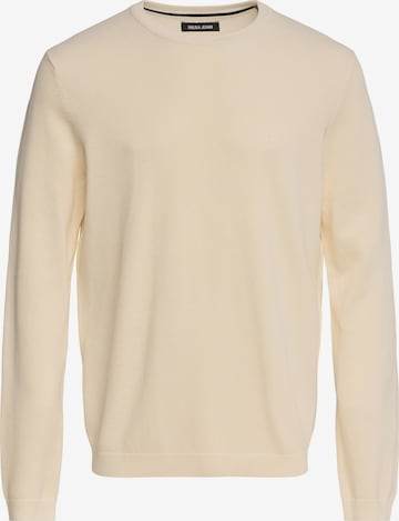 Pull-over Salsa Jeans en beige : devant