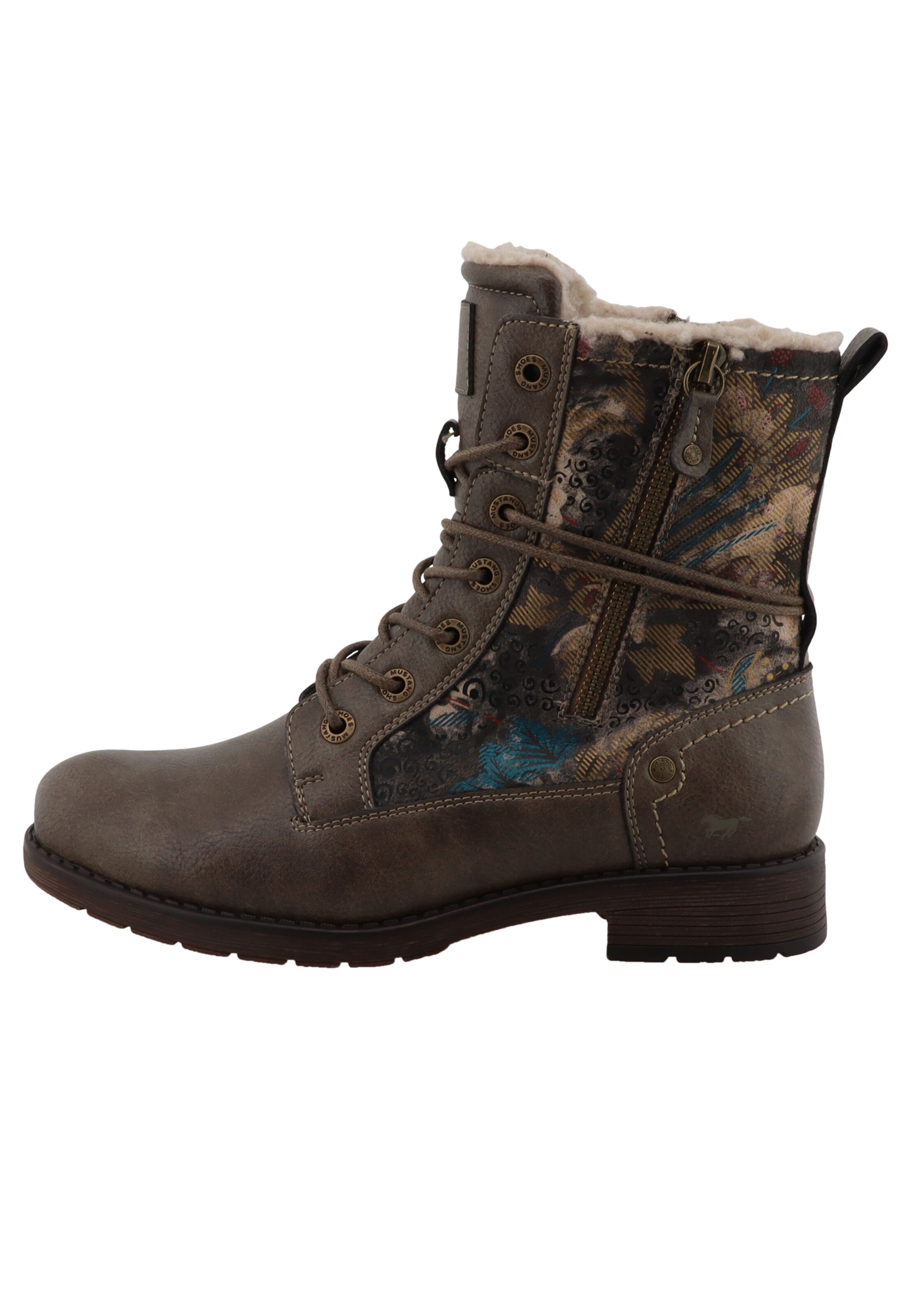 Bottines à lacets MUSTANG en marron