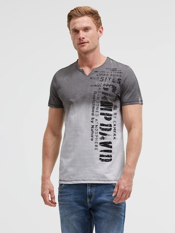 CAMP DAVID - Camiseta en gris: frente