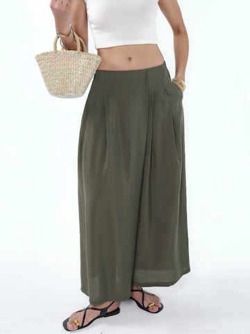Wide leg Pantaloni di Hiccup in verde: frontale