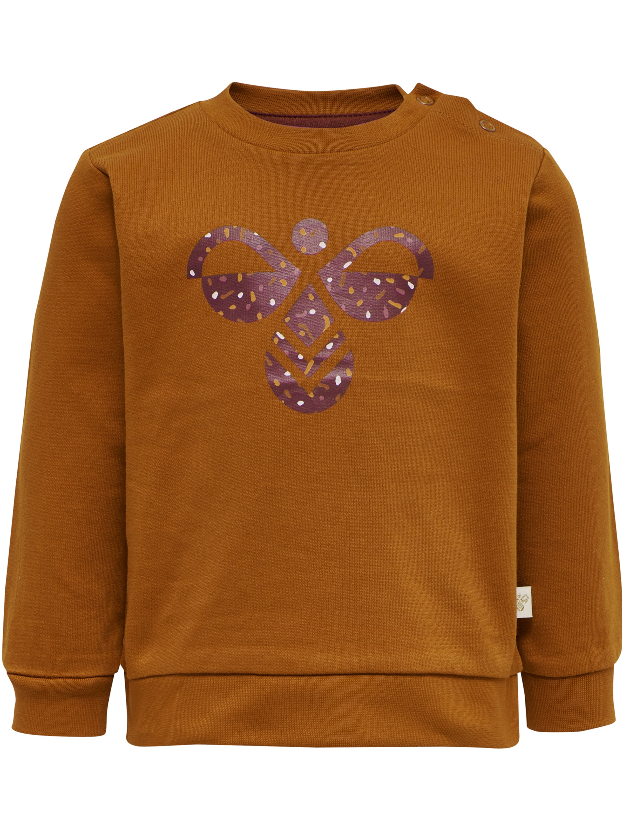 Hummel Sweatshirt 'Lime' in Braun: Vorderseite