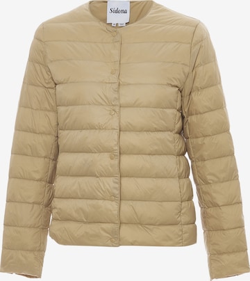 Sidona Tussenjas in Beige: voorkant