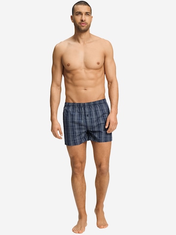 Hanro Boxershorts ' Fancy Woven ' in Blauw