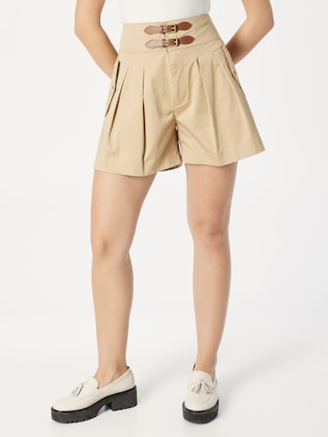 Lauren Ralph Lauren Regular Панталон с набор 'ARACELI' в бежово: отпред