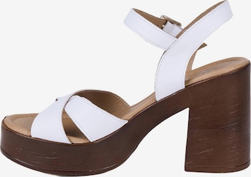Desa Strap Sandals 'Sandalen mit Blockabsatz' in White: front
