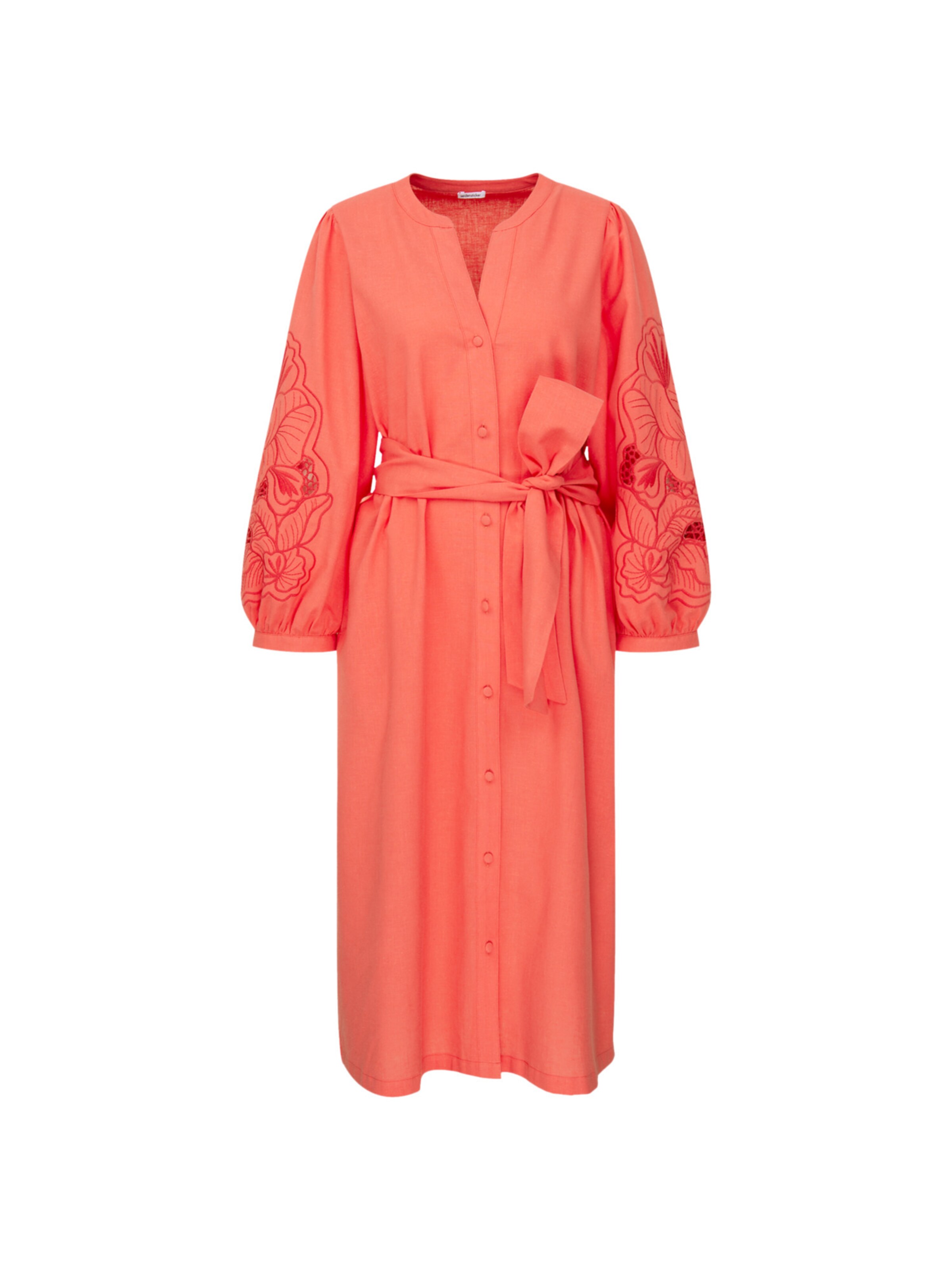 SEIDENSTICKER Jurk 'Schwarze Rose' in Oranje: voorkant