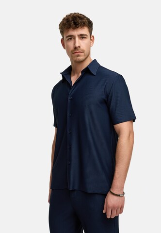 INDICODE JEANS Regular fit Overhemd 'Lamgo' in Blauw