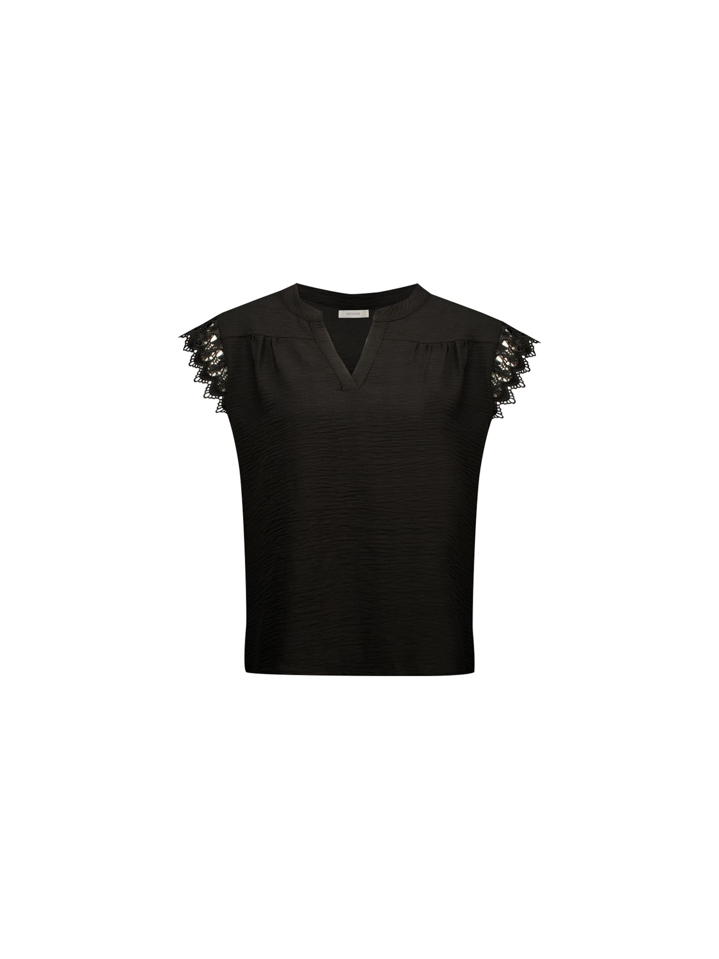 Chemisier 'Mady' Deeluxe en noir : devant