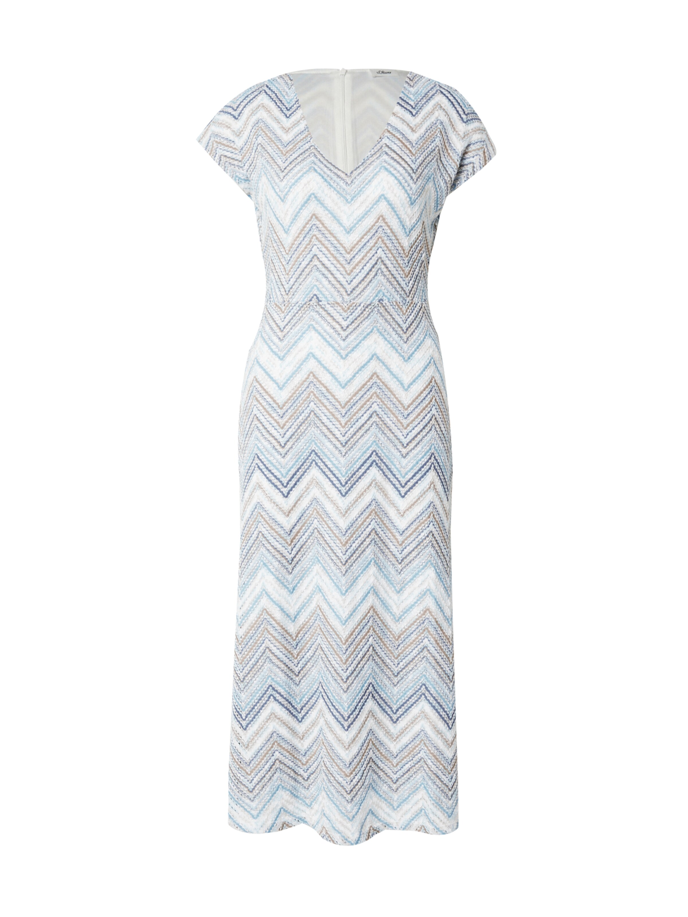 s.Oliver BLACK LABEL Strickkleid in Blau: Vorderseite