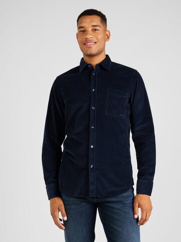 BOSS Regular fit Button Up Shirt 'Relegant 6' in Blue: front