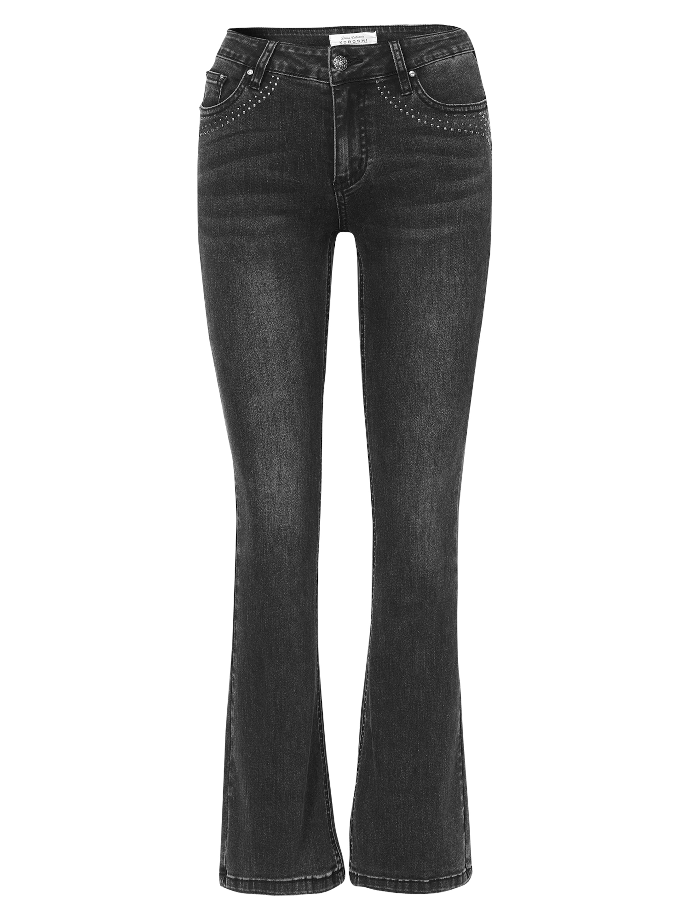 regular Jeans 'Glocke' di KOROSHI in nero: frontale