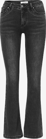 juoda KOROSHI Standartinis Džinsai 'Glocke': priekis