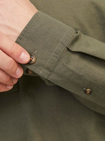 JACK & JONES Regular Fit Hemd 'JJESummer' in Grün