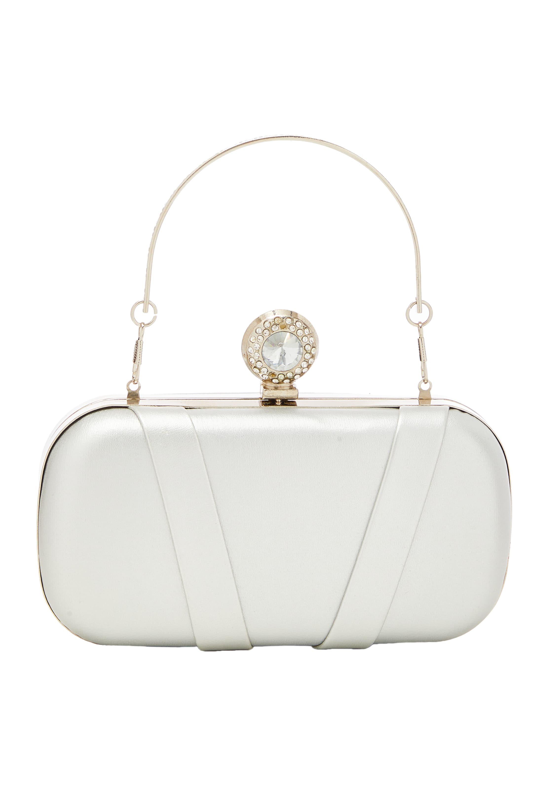 FELIPA Pidulik käekott, värv Hõbe: eest vaates