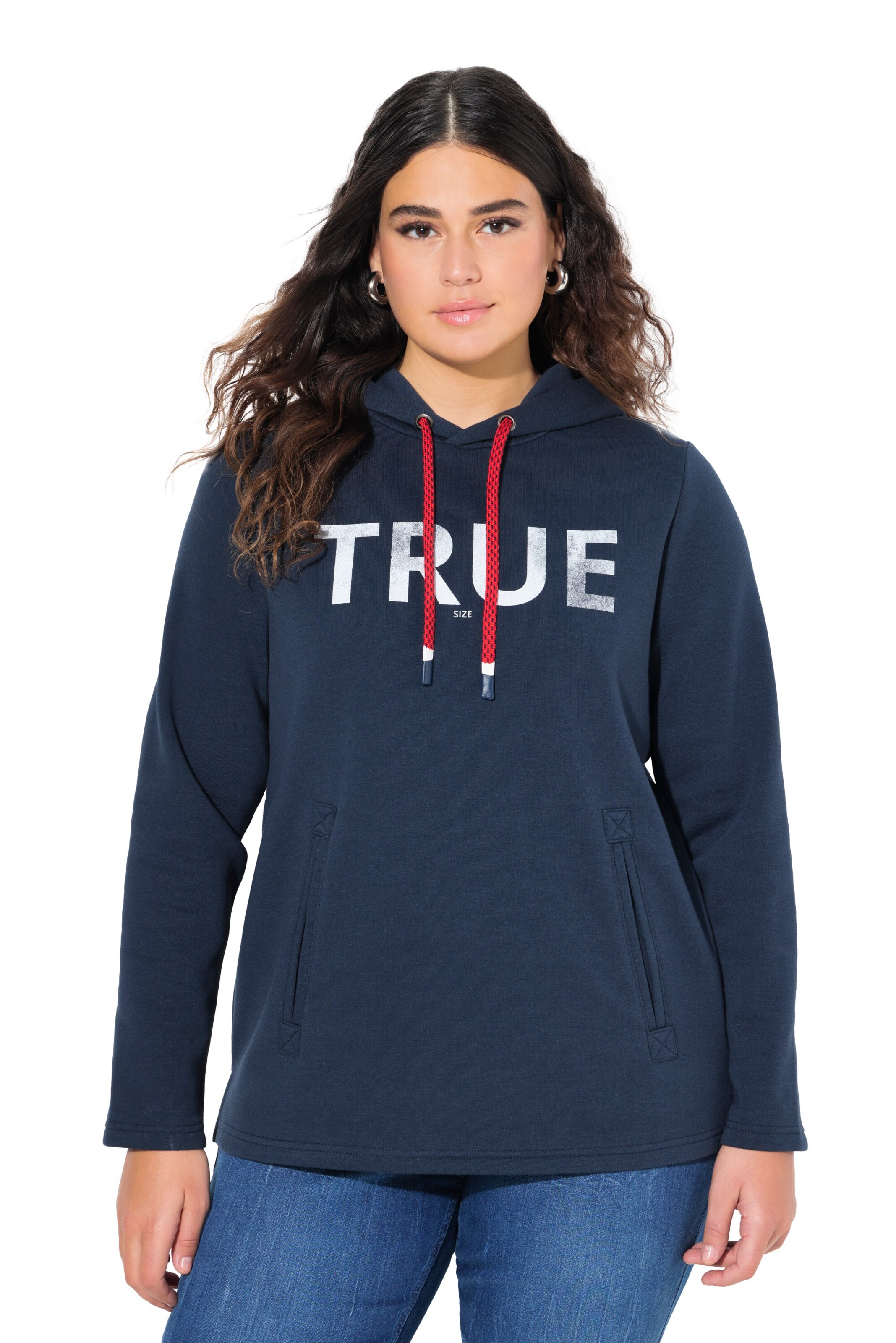 Ulla Popken Sweatshirt in Blue: front