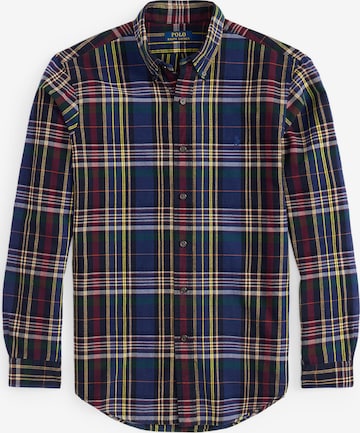 Coupe regular Chemise Polo Ralph Lauren en bleu : devant